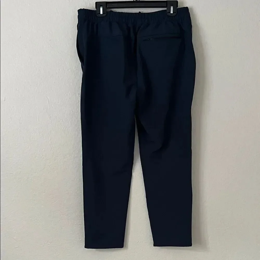 Banana Republic Men' Travel Slim Tapered Pants Drawstring Navy Blue - 32x30